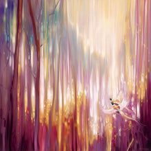60006_C1_- titled 'Nebulous Forest' by artist  Gill Bustamante - Wall Art Print on Textured Fine Art Canvas or Paper - Digital Giclee reproduction of art painting. Red Sky Art is India's Online Art Gallery for Home Decor - B4363
