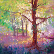 60008_C1_- titled 'April in the Forest' by artist  Gill Bustamante - Wall Art Print on Textured Fine Art Canvas or Paper - Digital Giclee reproduction of art painting. Red Sky Art is India's Online Art Gallery for Home Decor - B4368