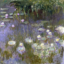 60030_C1_- titled 'Water Lilies, 1922 ' by artist  Claude Monet - Wall Art Print on Textured Fine Art Canvas or Paper - Digital Giclee reproduction of art painting. Red Sky Art is India's Online Art Gallery for Home Decor - M3061
