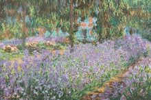 60103_C1_- titled 'The Artist's Garden at Giverny' by artist Claude Monet - Wall Art Print on Textured Fine Art Canvas or Paper - Digital Giclee reproduction of art painting. Red Sky Art is India's Online Art Gallery for Home Decor - M680