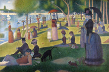60109_C1_- titled 'Sunday Afternoon on the Island of Grande Jatte 1864' by artist Georges Seurat - Wall Art Print on Textured Fine Art Canvas or Paper - Digital Giclee reproduction of art painting. Red Sky Art is India's Online Art Gallery for Home Decor - S1615