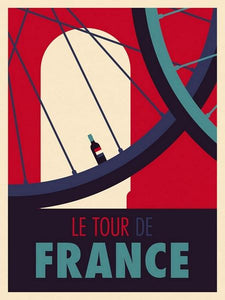 60148_C1_- titled 'Tour de France' by artist Spencer Wilson - Wall Art Print on Textured Fine Art Canvas or Paper - Digital Giclee reproduction of art painting. Red Sky Art is India's Online Art Gallery for Home Decor - W1859