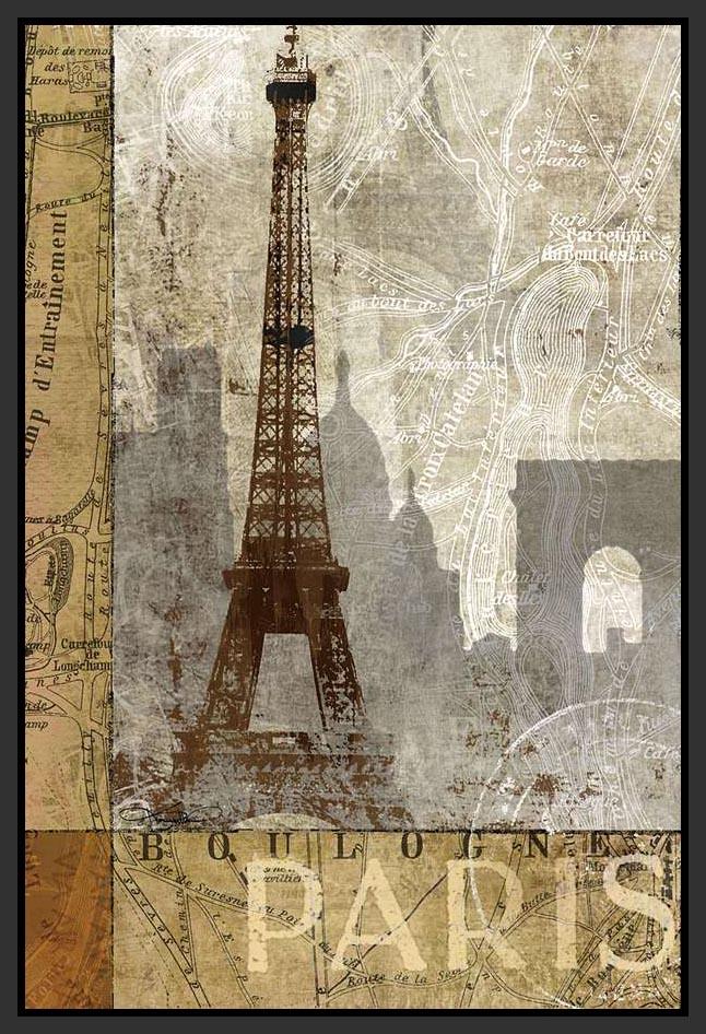 222111_FB1 'April in Paris' by artist Keith Mallett - Wall Art Print on Textured Fine Art Canvas or Paper - Digital Giclee reproduction of art painting. Red Sky Art is India's Online Art Gallery for Home Decor - 111_16061