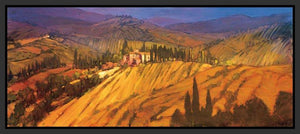 222004_FB1 'Last View of Tuscany' by artist Philip Craig - Wall Art Print on Textured Fine Art Canvas or Paper - Digital Giclee reproduction of art painting. Red Sky Art is India's Online Art Gallery for Home Decor - 111_2279