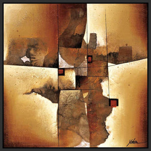 222012_FB1 'Melted Patterns' by artist Yehan Wang - Wall Art Print on Textured Fine Art Canvas or Paper - Digital Giclee reproduction of art painting. Red Sky Art is India's Online Art Gallery for Home Decor - 111_4043