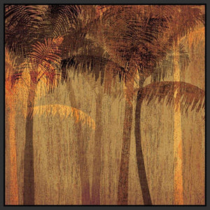 222237_FB1 'Sunset Palms I' by artist Amori - Wall Art Print on Textured Fine Art Canvas or Paper - Digital Giclee reproduction of art painting. Red Sky Art is India's Online Art Gallery for Home Decor - 111_APP117