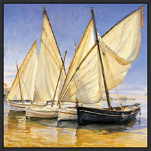 222284_FB1 'White Sails II' by artist Jaume Laporta - Wall Art Print on Textured Fine Art Canvas or Paper - Digital Giclee reproduction of art painting. Red Sky Art is India's Online Art Gallery for Home Decor - 111_LJP101