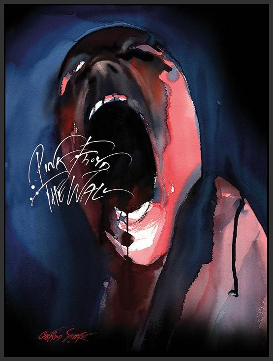 35842_FB1 - titled 'Pink Floyd The Wall (Screamer)' by artist Gerald Scarfe - Wall Art Print on Textured Fine Art Canvas or Paper - Digital Giclee reproduction of art painting. Red Sky Art is India's Online Art Gallery for Home Decor - 55_WDC100203