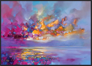 45114_FB1 - titled 'Magenta Refraction' by artist Scott Naismith - Wall Art Print on Textured Fine Art Canvas or Paper - Digital Giclee reproduction of art painting. Red Sky Art is India's Online Art Gallery for Home Decor - 55_WDC96316