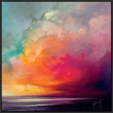 45138_FB1 - titled 'Sunset Cumulus Study 1' by artist Scott Naismith - Wall Art Print on Textured Fine Art Canvas or Paper - Digital Giclee reproduction of art painting. Red Sky Art is India's Online Art Gallery for Home Decor - 55_WDC98170