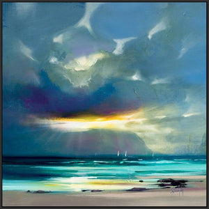 45142_FB1 - titled 'West Coast Blues II' by artist Scott Naismith - Wall Art Print on Textured Fine Art Canvas or Paper - Digital Giclee reproduction of art painting. Red Sky Art is India's Online Art Gallery for Home Decor - 55_WDC98211