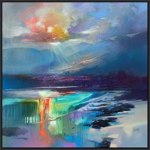 45167_FB1 - titled 'Arran Shore' by artist Scott Naismith - Wall Art Print on Textured Fine Art Canvas or Paper - Digital Giclee reproduction of art painting. Red Sky Art is India's Online Art Gallery for Home Decor - 55_WDC98329