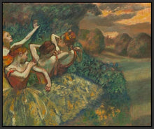 60244_FB1_- titled 'Four Dancers' by artist Edgar Degas - Wall Art Print on Textured Fine Art Canvas or Paper - Digital Giclee reproduction of art painting. Red Sky Art is India's Online Art Gallery for Home Decor - D2493