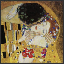 60162_FB1_- titled 'The Kiss (detail) ' by artist  Gustav Klimt - Wall Art Print on Textured Fine Art Canvas or Paper - Digital Giclee reproduction of art painting. Red Sky Art is India's Online Art Gallery for Home Decor - K350