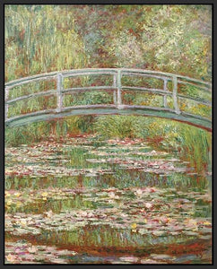 60200_FB1_- titled 'Water Lily Pond, 1899 ' by artist  Claude Monet - Wall Art Print on Textured Fine Art Canvas or Paper - Digital Giclee reproduction of art painting. Red Sky Art is India's Online Art Gallery for Home Decor - M2031