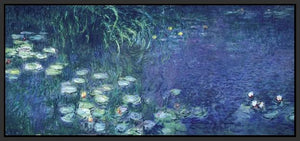 60171_FB1_- titled 'Water Lilies: Morning' by artist Claude Monet - Wall Art Print on Textured Fine Art Canvas or Paper - Digital Giclee reproduction of art painting. Red Sky Art is India's Online Art Gallery for Home Decor - M705