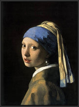 60185_FB1_- titled 'Girl with a Pearl Earring' by artist Jan Vermeer - Wall Art Print on Textured Fine Art Canvas or Paper - Digital Giclee reproduction of art painting. Red Sky Art is India's Online Art Gallery for Home Decor - V108