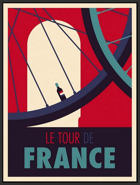 60148_FB1_- titled 'Tour de France' by artist Spencer Wilson - Wall Art Print on Textured Fine Art Canvas or Paper - Digital Giclee reproduction of art painting. Red Sky Art is India's Online Art Gallery for Home Decor - W1859