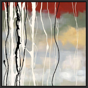 222114_FB2 'Silver Birch II' by artist Laurie Maitland - Wall Art Print on Textured Fine Art Canvas or Paper - Digital Giclee reproduction of art painting. Red Sky Art is India's Online Art Gallery for Home Decor - 111_16071