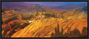 222004_FB2 'Last View of Tuscany' by artist Philip Craig - Wall Art Print on Textured Fine Art Canvas or Paper - Digital Giclee reproduction of art painting. Red Sky Art is India's Online Art Gallery for Home Decor - 111_2279