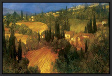 222329_FB2 'Hillside - Tuscany' by artist Philip Craig - Wall Art Print on Textured Fine Art Canvas or Paper - Digital Giclee reproduction of art painting. Red Sky Art is India's Online Art Gallery for Home Decor - 111_POD5099