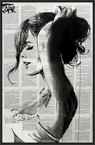 60212_FB2_- titled 'Wishberry ' by artist  Loui Jover - Wall Art Print on Textured Fine Art Canvas or Paper - Digital Giclee reproduction of art painting. Red Sky Art is India's Online Art Gallery for Home Decor - J867