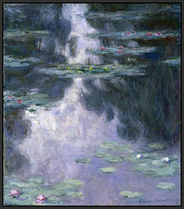 60224_FB2_- titled 'Water Lilies (Nympheas), 1907 ' by artist  Claude Monet - Wall Art Print on Textured Fine Art Canvas or Paper - Digital Giclee reproduction of art painting. Red Sky Art is India's Online Art Gallery for Home Decor - M2606