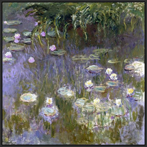 60030_FB2_- titled 'Water Lilies, 1922 ' by artist  Claude Monet - Wall Art Print on Textured Fine Art Canvas or Paper - Digital Giclee reproduction of art painting. Red Sky Art is India's Online Art Gallery for Home Decor - M3061