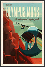 60097_FB2_- titled 'Space X Mars Tourism Poster for Olympus Mons' by artist Vintage Reproduction - Wall Art Print on Textured Fine Art Canvas or Paper - Digital Giclee reproduction of art painting. Red Sky Art is India's Online Art Gallery for Home Decor - V1842