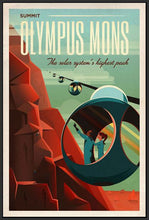 60097_FB3_- titled 'Space X Mars Tourism Poster for Olympus Mons' by artist Vintage Reproduction - Wall Art Print on Textured Fine Art Canvas or Paper - Digital Giclee reproduction of art painting. Red Sky Art is India's Online Art Gallery for Home Decor - V1842
