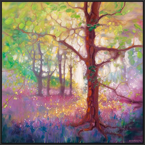 60008_FB4_- titled 'April in the Forest' by artist  Gill Bustamante - Wall Art Print on Textured Fine Art Canvas or Paper - Digital Giclee reproduction of art painting. Red Sky Art is India's Online Art Gallery for Home Decor - B4368