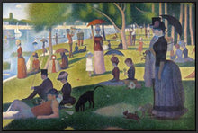 60109_FB4_- titled 'Sunday Afternoon on the Island of Grande Jatte 1864' by artist Georges Seurat - Wall Art Print on Textured Fine Art Canvas or Paper - Digital Giclee reproduction of art painting. Red Sky Art is India's Online Art Gallery for Home Decor - S1615