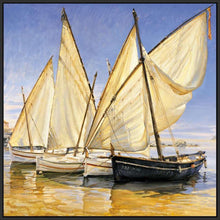222284_FB5 'White Sails II' by artist Jaume Laporta - Wall Art Print on Textured Fine Art Canvas or Paper - Digital Giclee reproduction of art painting. Red Sky Art is India's Online Art Gallery for Home Decor - 111_LJP101