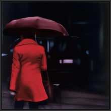 222407_FB5 'Lady in Red' by artist Xavier Visa - Wall Art Print on Textured Fine Art Canvas or Paper - Digital Giclee reproduction of art painting. Red Sky Art is India's Online Art Gallery for Home Decor - 111_VXP100