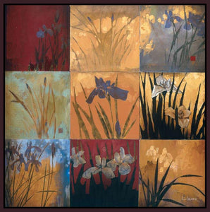222009_FD1 'Iris Nine Patch II' by artist Don Li-Leger - Wall Art Print on Textured Fine Art Canvas or Paper - Digital Giclee reproduction of art painting. Red Sky Art is India's Online Art Gallery for Home Decor - 111_4008