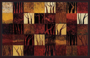 222016_FD1 'Dark Trees' by artist Gail Altschuler - Wall Art Print on Textured Fine Art Canvas or Paper - Digital Giclee reproduction of art painting. Red Sky Art is India's Online Art Gallery for Home Decor - 111_4066
