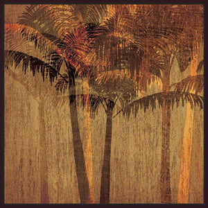 222238_FD3 'Sunset Palms II' by artist Amori - Wall Art Print on Textured Fine Art Canvas or Paper - Digital Giclee reproduction of art painting. Red Sky Art is India's Online Art Gallery for Home Decor - 111_APP118