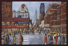 222280_FD3 'New York Avenue' by artist Didier Lourenco - Wall Art Print on Textured Fine Art Canvas or Paper - Digital Giclee reproduction of art painting. Red Sky Art is India's Online Art Gallery for Home Decor - 111_LDP354