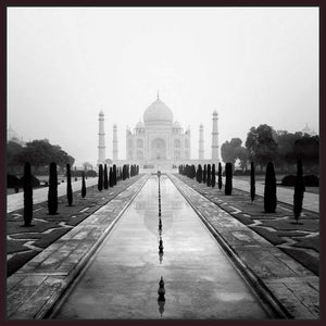 222314_FD4 'Taj Mahal - A Tribute to Beauty' by artist Nina Papiorek - Wall Art Print on Textured Fine Art Canvas or Paper - Digital Giclee reproduction of art painting. Red Sky Art is India's Online Art Gallery for Home Decor - 111_PNP115
