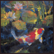 222005_FD5 'Water Garden I' by artist Leif Ostlund - Wall Art Print on Textured Fine Art Canvas or Paper - Digital Giclee reproduction of art painting. Red Sky Art is India's Online Art Gallery for Home Decor - 111_2295