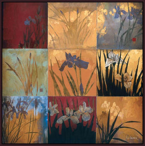 222009_FD5 'Iris Nine Patch II' by artist Don Li-Leger - Wall Art Print on Textured Fine Art Canvas or Paper - Digital Giclee reproduction of art painting. Red Sky Art is India's Online Art Gallery for Home Decor - 111_4008