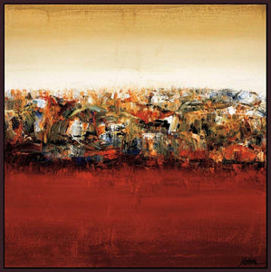 222013_FD5 'Red Lake' by artist Yehan Wang - Wall Art Print on Textured Fine Art Canvas or Paper - Digital Giclee reproduction of art painting. Red Sky Art is India's Online Art Gallery for Home Decor - 111_4047
