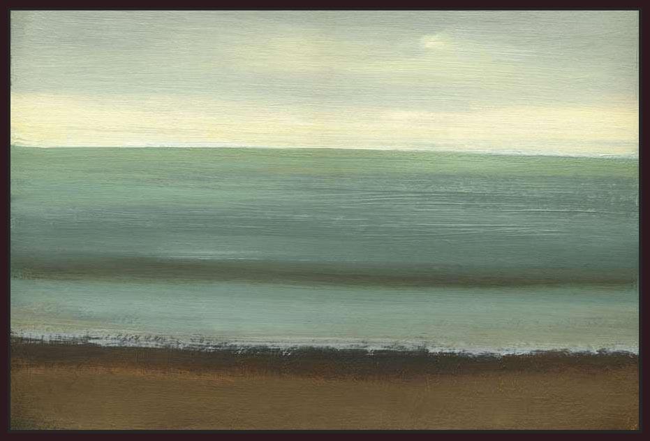 222318_FD6 'Calm Sea' by artist Caroline Gold - Wall Art Print on Textured Fine Art Canvas or Paper - Digital Giclee reproduction of art painting. Red Sky Art is India's Online Art Gallery for Home Decor - 111_POD5050