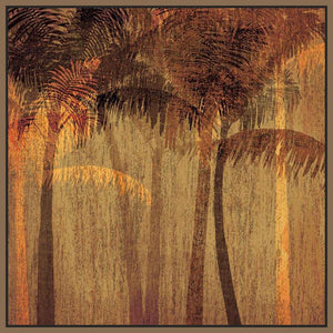 222237_FN1 'Sunset Palms I' by artist Amori - Wall Art Print on Textured Fine Art Canvas or Paper - Digital Giclee reproduction of art painting. Red Sky Art is India's Online Art Gallery for Home Decor - 111_APP117