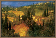 222329_FN1 'Hillside - Tuscany' by artist Philip Craig - Wall Art Print on Textured Fine Art Canvas or Paper - Digital Giclee reproduction of art painting. Red Sky Art is India's Online Art Gallery for Home Decor - 111_POD5099