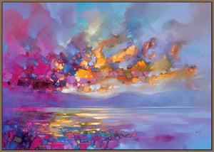 45114_FN1 - titled 'Magenta Refraction' by artist Scott Naismith - Wall Art Print on Textured Fine Art Canvas or Paper - Digital Giclee reproduction of art painting. Red Sky Art is India's Online Art Gallery for Home Decor - 55_WDC96316