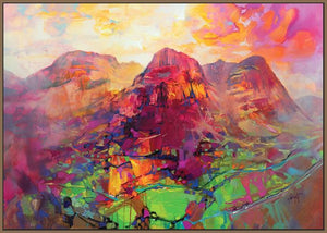45136_FN1 - titled 'Glencoe Harmonics' by artist Scott Naismith - Wall Art Print on Textured Fine Art Canvas or Paper - Digital Giclee reproduction of art painting. Red Sky Art is India's Online Art Gallery for Home Decor - 55_WDC96383
