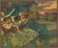 60244_FN1_- titled 'Four Dancers' by artist Edgar Degas - Wall Art Print on Textured Fine Art Canvas or Paper - Digital Giclee reproduction of art painting. Red Sky Art is India's Online Art Gallery for Home Decor - D2493
