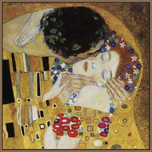 60162_FN1_- titled 'The Kiss (detail) ' by artist  Gustav Klimt - Wall Art Print on Textured Fine Art Canvas or Paper - Digital Giclee reproduction of art painting. Red Sky Art is India's Online Art Gallery for Home Decor - K350