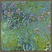 60164_FN1_- titled 'Jewelry Lilies ' by artist  Claude Monet - Wall Art Print on Textured Fine Art Canvas or Paper - Digital Giclee reproduction of art painting. Red Sky Art is India's Online Art Gallery for Home Decor - M2061